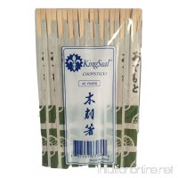 KingSeal 8 Inch Natural Birch Wood Chopsticks  Paper Sleeve - 10 Packs of 40 pairs per Case - B013KPNTPY